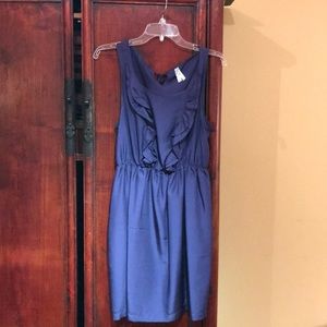 Anthropologie Maeve blue silk dress, size medium
